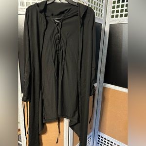 Medium lace up renaissance cardigan